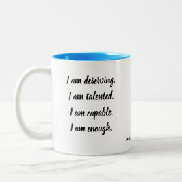 Taza Bicolor Afirmación Soy