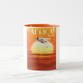 Taza Bicolor África por aire
