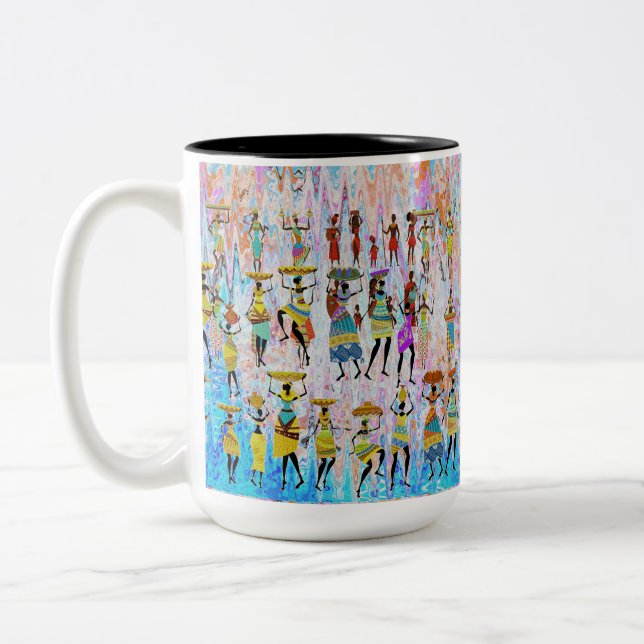 Taza Bicolor African Village (Izquierda)
