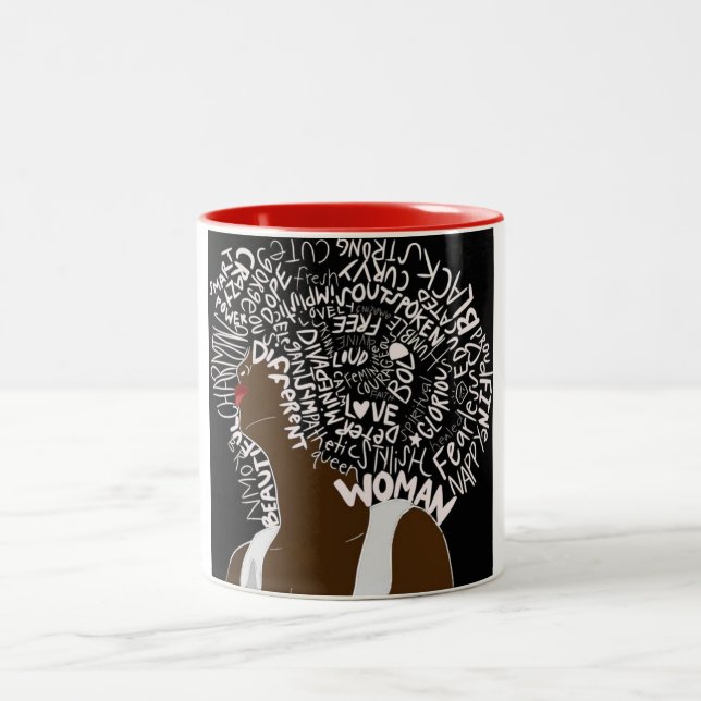 Taza Bicolor Afro hermoso (Centro)