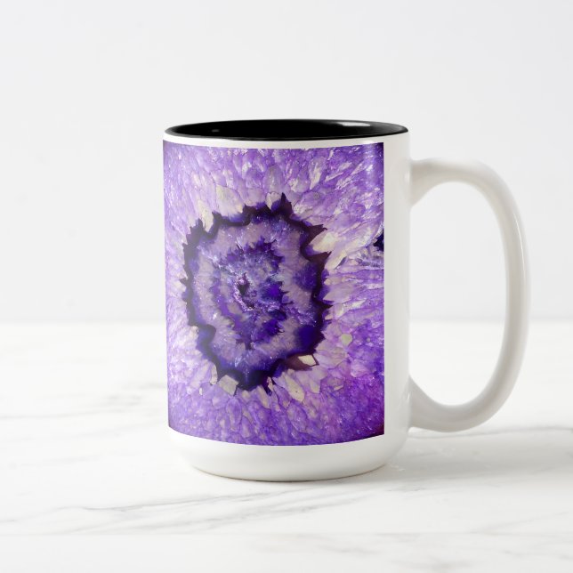 Taza Bicolor Ágata púrpura Geode de Falln (Derecha)