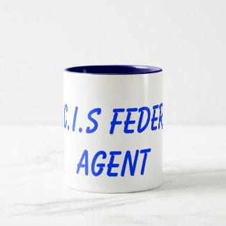 Taza Bicolor Agente federal de N.C.I.S
