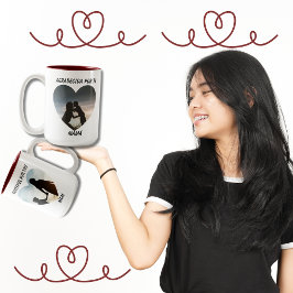 Taza Bicolor Agradecida: El corazón del día de la madre bilingü