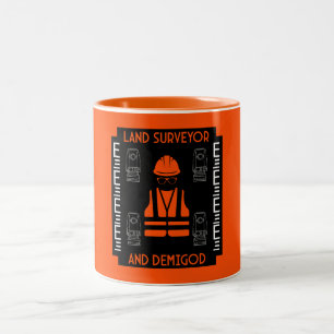 Taza Bicolor agrimensores terrestres