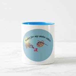 Taza Bicolor agua para mis acuarelas