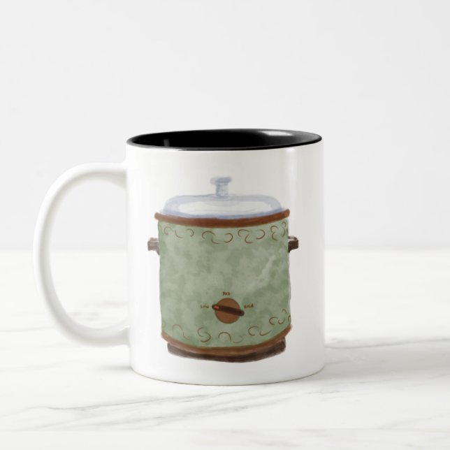 Taza Bicolor Aguacate Slow Cooker Mug (Izquierda)