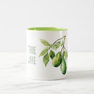 Taza Bicolor Aguacates de Amor Verdadero