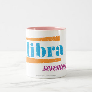 Taza Bicolor Aguamarina del libra