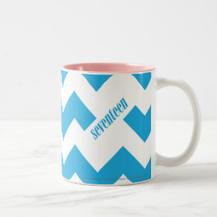Taza Bicolor Aguamarina del zigzag