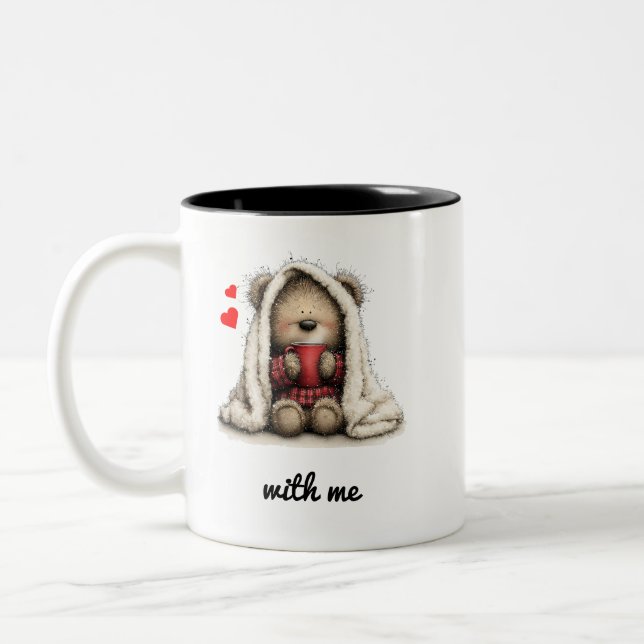 Taza Bicolor Aguántame  (Izquierda)