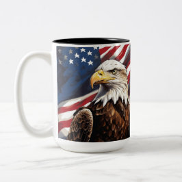 Taza Bicolor Águila americana