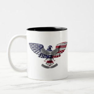 Taza Bicolor Águila Americana Veterana “Orgulloso de Haber Serv