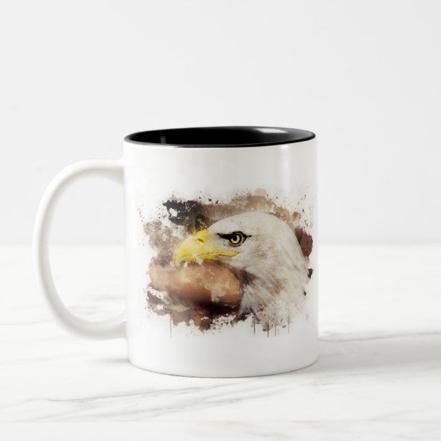 Taza Bicolor Águila calva americana (Izquierda)