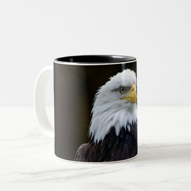 Taza Bicolor Águila calva americana (Anverso izquierdo)