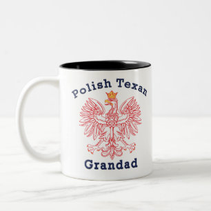 Taza Bicolor Águila texana polaca Grandad