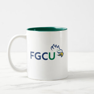 Taza Bicolor Águilas de la Universidad de la Costa del Golfo de