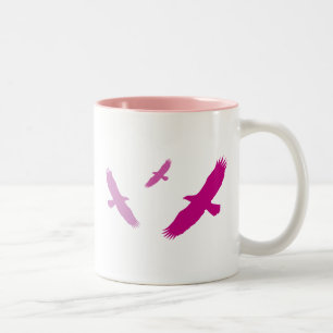 Taza Bicolor Águilas voladoras púrpura