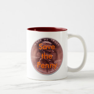 Taza Bicolor Ahorre el penique
