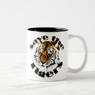 Taza Bicolor Ahorre los tigres