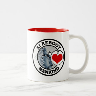 TAZA BICOLOR AI REBOOT - AMO A LA HUMANIDAD