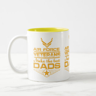 Taza Bicolor Air Force Veterans Make The Best Dads Military Fat