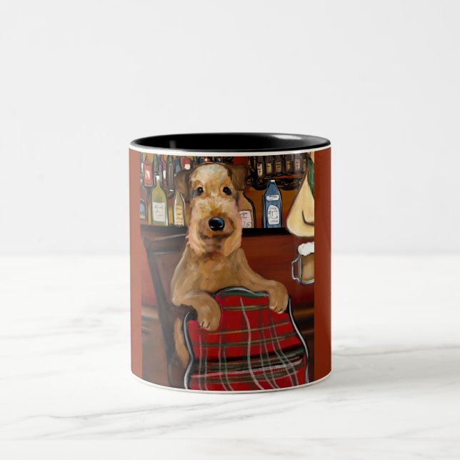 Taza Bicolor Airedale Terrier (Centro)
