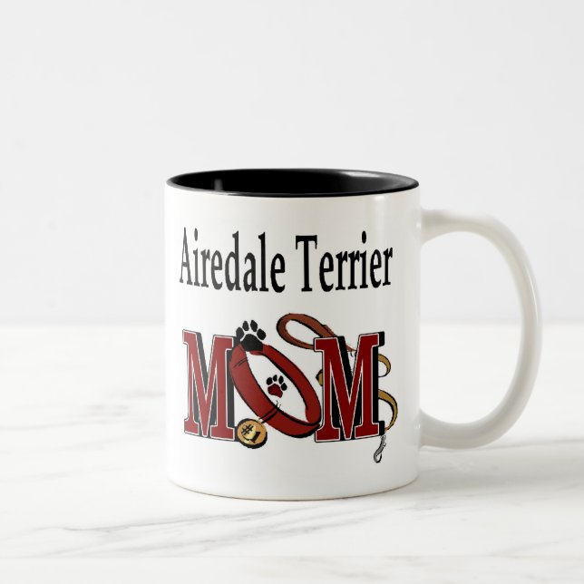 Taza Bicolor Airedale Terrier MOM (Derecha)