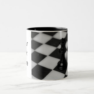 Taza Bicolor Ajedrez queen mug