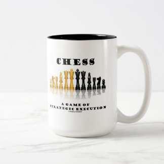 Taza Bicolor Ajedrez Un Juego De Ejecución Estratégica