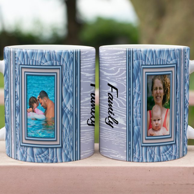 Taza Bicolor Ajuste de taparo fotográfico de Personalizado azul (Subido por el creador)