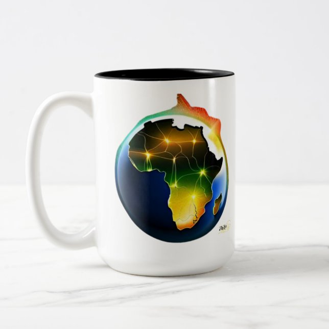 Taza Bicolor Al principio (Izquierda)