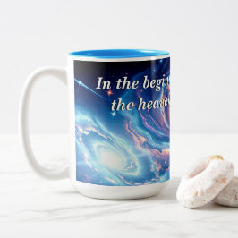 Taza Bicolor Al principio, Dios y el Verso de la Creación