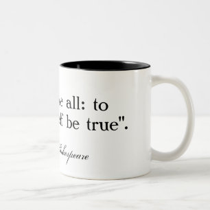 Taza Bicolor Al thine posea al uno mismo sea… Shakespeare
