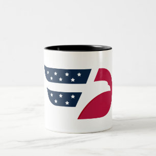 Taza Bicolor Ala de águila patriótica de EE. UU.