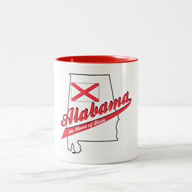 Taza Bicolor Alabama Corazón de Dixie (Centro)
