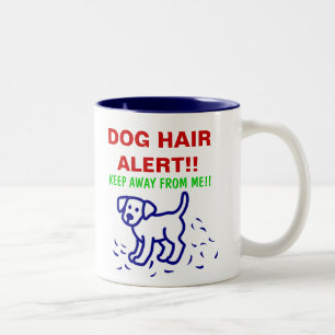 Taza Bicolor ALARMA DEL PELO DE PERRO -- Labrador