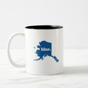 TAZA BICOLOR ALASKA ESTADO AZUL