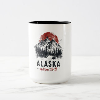 Taza Bicolor Alaska Indomable Norte Montaña Desierto Exterior