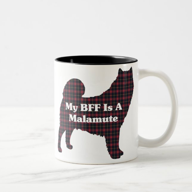 Taza Bicolor Alaskan Malamute BFF Mug (Derecha)