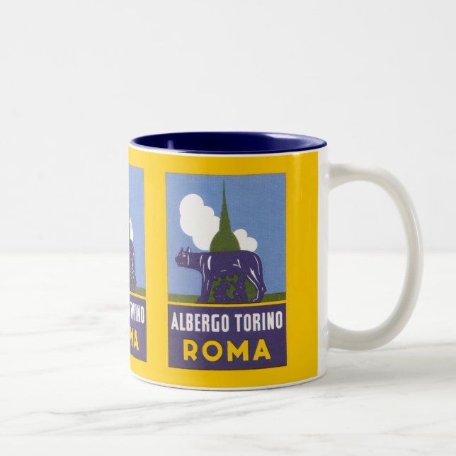 Taza Bicolor Albergo Torino (Derecha)
