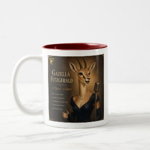 Taza Bicolor Álbum de Gazella Fitzgerald: una parodia