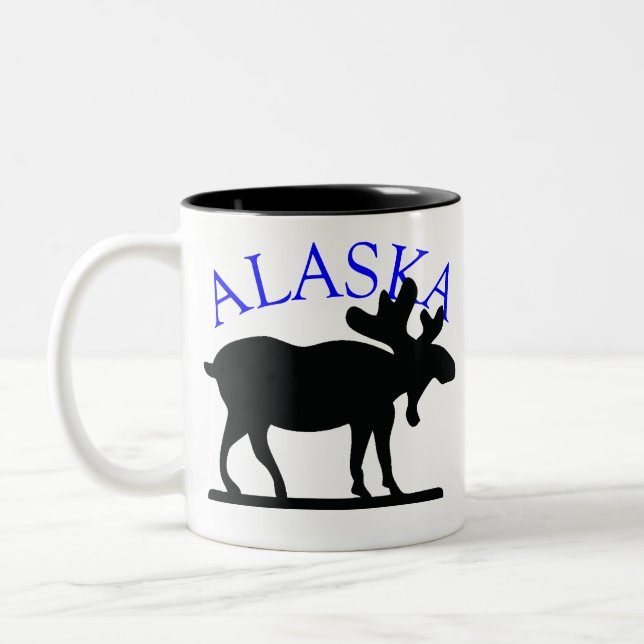 Taza Bicolor Alces de Alaska (Izquierda)