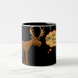Taza Bicolor Alces en el flojo