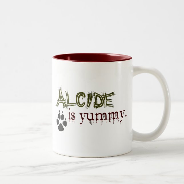 Taza Bicolor Alcide es delicioso (Derecha)