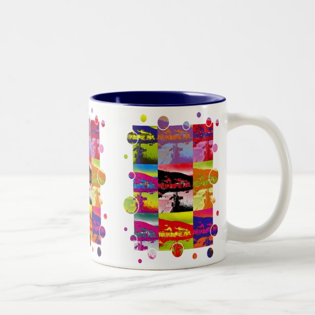 TAZA BICOLOR ALDEAS DE GALES (Derecha)