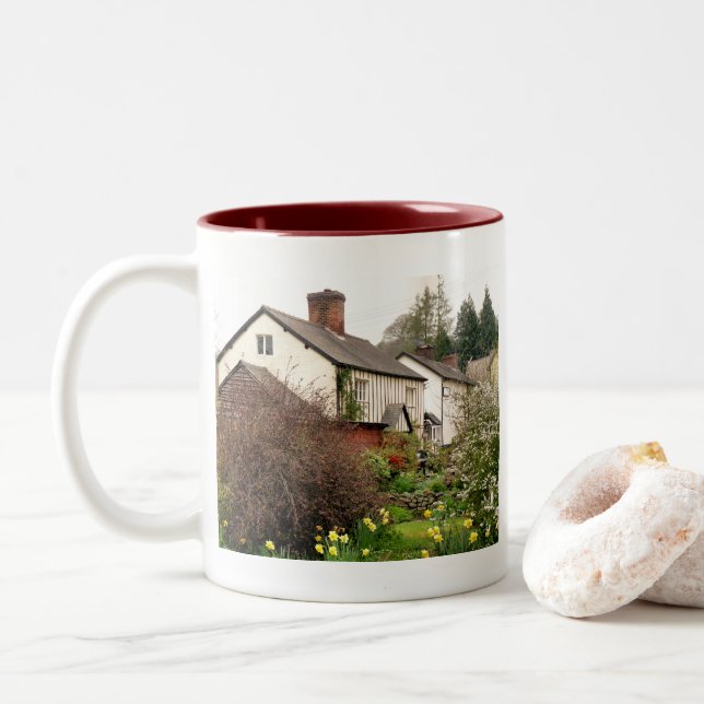 TAZA BICOLOR ALDEAS DE GALES (Con donut)