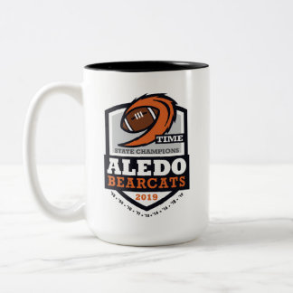 Taza Bicolor Aledo Bearcats 2019 Campeón Estatal 9 Hora - 15oz.