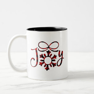 Taza Bicolor Alegría Navidad Alegría Al Mundo Alegre Navidades