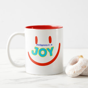 Taza Bicolor Alegría ( Philippians 4 : 4 ) Mug&Cup