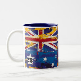 Taza Bicolor Alentando a Australia
